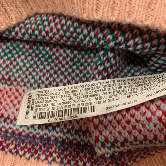 Zara Multicolor Patterned Sweater - Picture 12 of 15